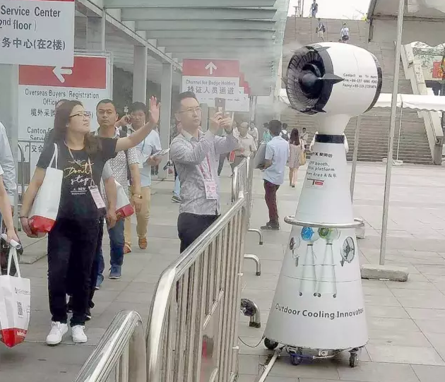 九洲普惠霧化風(fēng)機助力廣交會 九洲普惠霧化風(fēng)機助力廣交會