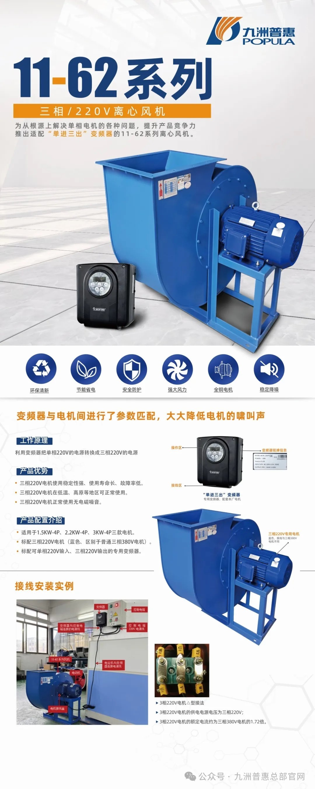 九洲普惠11-62三相220V離心風(fēng)機(jī) 九洲普惠11-62三相220V離心風(fēng)機(jī)